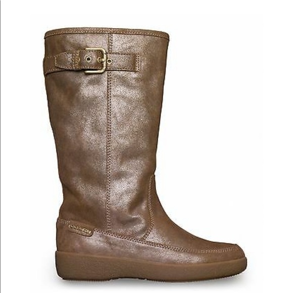 COACH Tanesha mid calf metallic fur winter boots - Picture 2 of 8